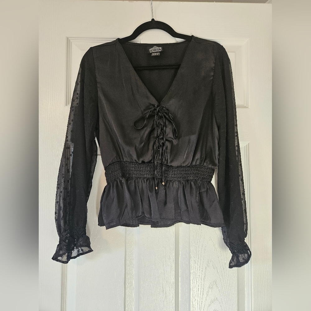Boot Barn Angie Black Blouse size L